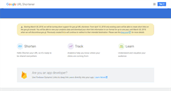Desktop Screenshot of goo.gl